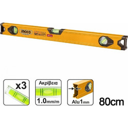 Αλφάδι Αλουμινίου Ingco 80cm HSL18080