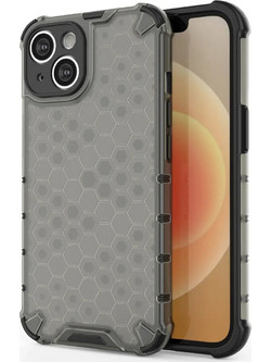 Hurtel Honeycomb Armored Hybrid Back Cover Black (iPhone 14 Plus)