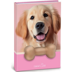 Lebez - Σημειωματάριο Squishy, I Love My Dog, Pink 10x15 81951
