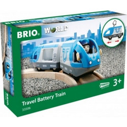 Brio World Blue Passenger Train Batterielok 33506