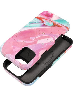 FORCELL F-Protect Mirage, Military Drop-Tested Case Compatible With Magsafe For Iphone 16 Plus Pink marble