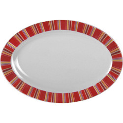 Πιατέλα από Πορσελάνη Restaurante Κόκκινο 36x24cm Galifas 923661 - Galifas