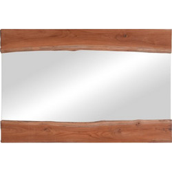 Καθρέπτης Riverine Pakoworld teak ξύλο 120x80x4εκ 338-000006-338-000006-Καφέ 338-000006