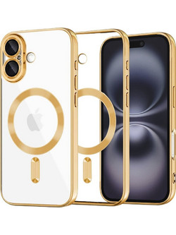 Techsuit - Luxury Crystal MagSafe - iPhone 16 Plus - Gold