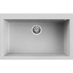 Elleci Quadra 120 Ένθετος Νεροχύτης Γρανίτη Aluminium 70x50cm