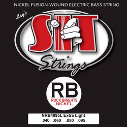 Sit NRB4095L Rock Bright Σετ 4 Χορδές Ηλεκτρικού Μπάσου Nickel Plated Steel 40-95" Extra Light Tension