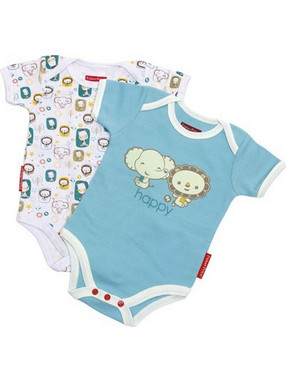 Fisher Price Σετ Φορμάκια Εσώρουχα Κοντομάνικα για Αγόρι Μπλε Λευκό FP10112