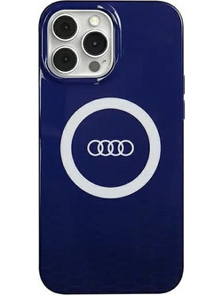 Audi IML Big Logo MagSafe case for iPhone 13 Pro Max - blue - (AUDI000080-0)