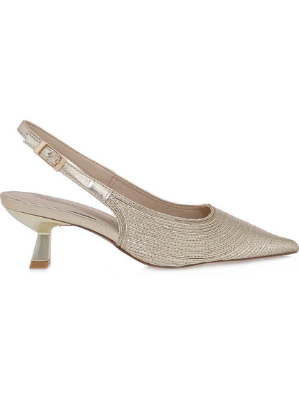 Carla Cortez Γόβες Slingback Πλατίνα U47000913L46-L.GOLD