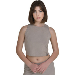 Target Γυναικείο Αθλητικό Crop Top Μπεζ S23/65118-51