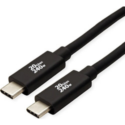 Roline USB4 Gen2x2 USB-C to USB-C 240W 3m Black