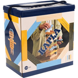 Kapla - 120 Box - Natural, Light Blue, Yellow & Green