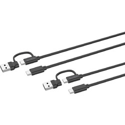 Speedlink - STREAM Play & Charge USB-C/A to USB-C Cable Set, black / Electronics