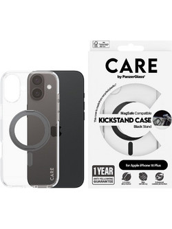 CARE by PanzerGlass - Case - Transparent Black - MagSafe - iPhone 16 Plus