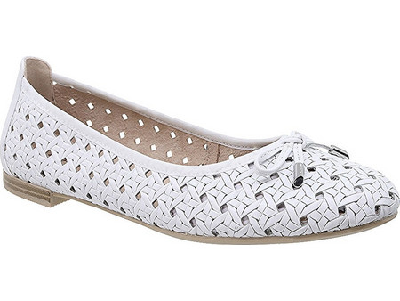 Caprice Γυναικείες Μπαλαρίνες 9-22109-42 102 WHITE NAPPA