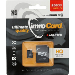 Imro microSDXC 256GB Class 10 U3 UHS-III + Adapter