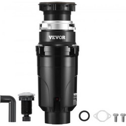 VEVOR Απορριμματοφάγος 1/2 HP Συνεχής Διαθέτης Αποβλήτων Τροφίμων 3820 RPM EZ Connect