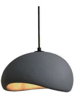 Atman Berlin 88030-GR Κρεμαστό Φωτιστικό Οροφής Μονόφωτο E27 Γκρι Φ30cm