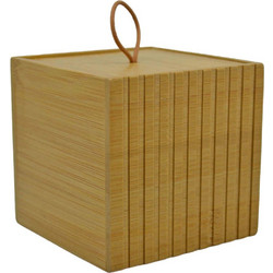 Δοχείο Για Βαμβάκι 824526 9x8x9cm Natural Ankor Bamboo