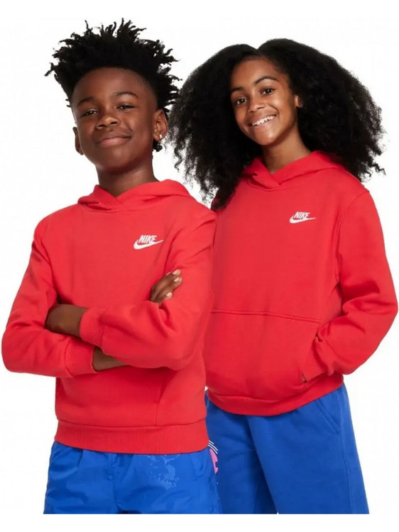 Nike Παιδικό Φούτερ με Κουκούλα Κόκκινο FD3000-657