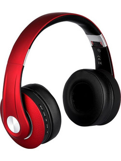 V-Tac 7731 Ενσύρματα & Ασύρματα Bluetooth Ακουστικά Over Ear Κόκκινα