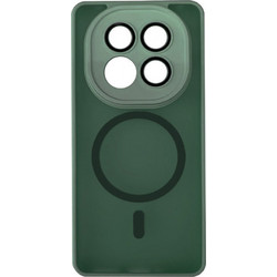 Back Cover Bumper Plexiglass με MagSafe και Προστασία Καμερών για Xiaomi Redmi Note 14 Pro Plus Πράσινο