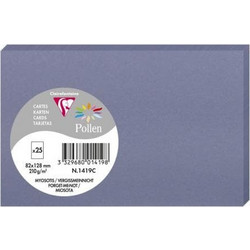 Κάρτες Clairefontaine Pollen 210gr 8.2x12.8cm Myosotis 25 Τεμάχια