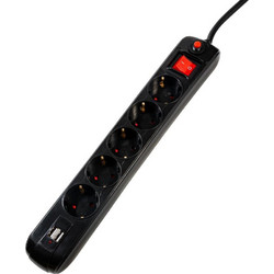 Spacer PP-5-18B-USB Πολύπριζο Ασφαλείας 5 Θέσεων με USB-A και Καλώδιο 1.8m