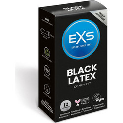 EXS Black Latex Προφυλακτικά Χωρίς Λάτεξ με Λιπαντικό 12τμχ