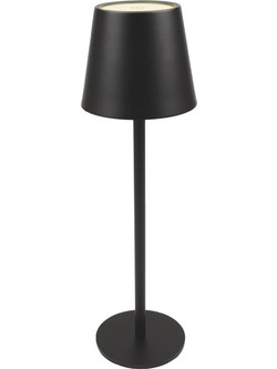 POWERTECH LED επιτραπέζιο φωτιστικό HLL-0193, ρυθμιζόμενο, επαναφορτιζόμενο, μαύρο