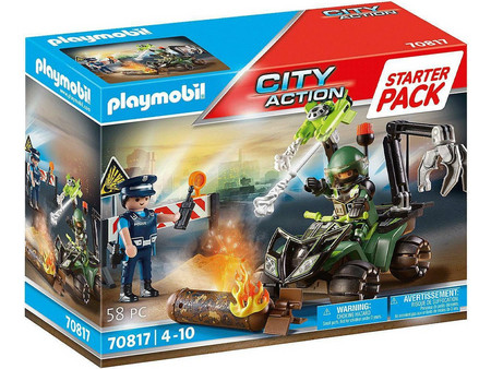 Playmobil City Action Starter Pack Εξουδετέρωση Εκρηκτικού Μηχανισμού για 4-10 Ετών 70817
