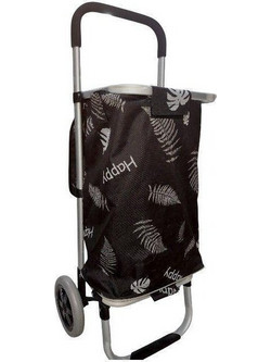 Υφασμάτινο καρότσι λαϊκής - ZZ602 - 981294 - Black