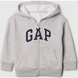 Γκρι Logo Φούτερ με Κουκούλα gray and white marl