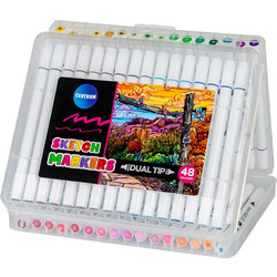 ΜΑΡΚΑΔΟΡΟΙ CENTRUM SKETCH MARKERS (dual tip) ΣΕΤ 48χρωμ