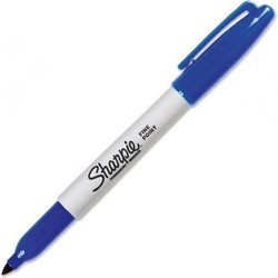 Μαρκαδόρος Sharpie fine permanent blue 1mm