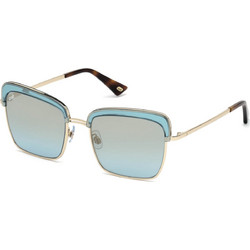 Web Eyewear WE0219A 84W Γυναικεία Γυαλιά Ηλίου Τετράγωνα Μεταλλικά Χρυσά με Μπλε Polarized Φακό