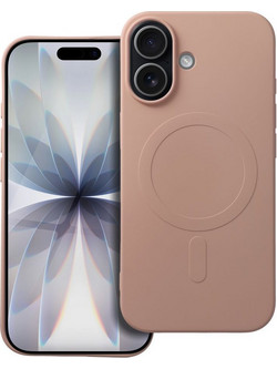 Θήκη SILICONE MAG COVER συμβατή με MagSafe για IPHONE 17 Μπεζ
