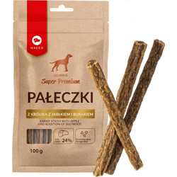 Maced Super Premium Rabbit Sticks with Apple & Beetroot 100gr