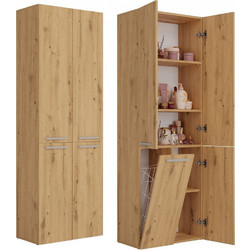 Topeshop NEL 1K DD ART KPL Ντουλάπι Μπάνιου Δαπέδου Ξύλινο 5904507206796