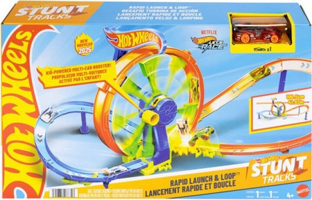 HOT WHEELS - RAPID LAUNCH & LOOP ΠΙΣΤΑ ΓΡΗΓΟΡΗΣ ΕΚΚΙΝΗΣΗΣ ΜΕ ΛΟΥΠ - JBX65