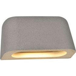 Φωτιστικό Κήπου Απλίκα Krabi LED 9W 3000K 418Lm IP65 Τσιμέντο Γκρι