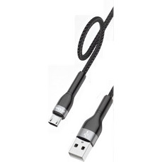 Καλώδιο Φόρτισης USB-A σε Micro USB 1m 2.4A Μαύρο KLGO S-142