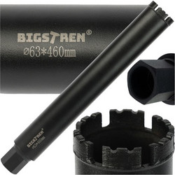 Bigstren Ποτηροτρύπανο 63x450 mm, Ιδανικό για Διάτρηση σε Σκυρόδεμα και Σκληρά Υλικά 27082