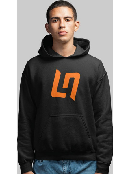 Lando Norris Logo Φούτερ με Κουκούλα - ORANGE