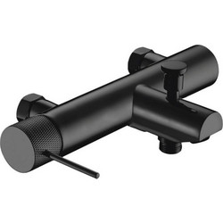 Μπαταρία Λουτρού Αναμεικτική Tema Xenon Black Matt Σετ Τηλέφωνο Ντους, Σπιράλ & Βάση (XEN 6800 N)