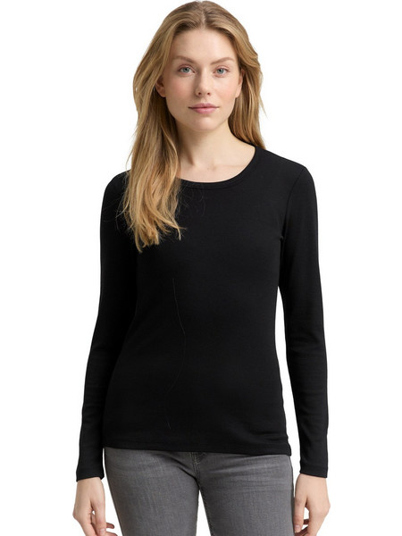 TOM TAILOR ΜΠΛΟΥΖΑ ΓΥΝΑΙΚΕΙΑ 1047760-14482 (14482/DEEP BLACK)