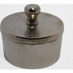 BOITE ΚΟΥΤΙ ΑΠΟΘΗΚΕΥΣΗΣ 11x11x10cm ΑΛΟΥΜΙΝΙΟ ΑΣΗΜΙ 1τμχ