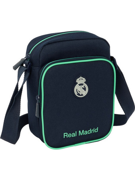 Real Madrid Ανδρική Τσάντα Ώμου / Χιαστί Μαύρη S4313239