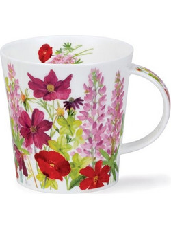Κούπα Cair Cottage Border Pink Πορσελάνη 480ml Dunoon (10x10 cm)