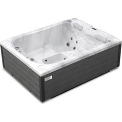 Υδρομασάζ Whirlpool Emerald Basic 3 Ατόμων 216x165x78cm Κωδ. 3VAN0270 White Marble